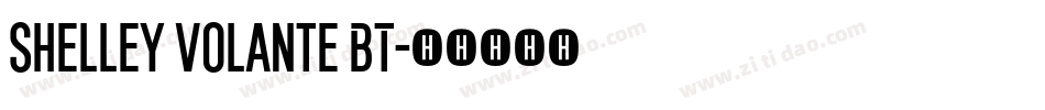 Shelley Volante BT字体转换